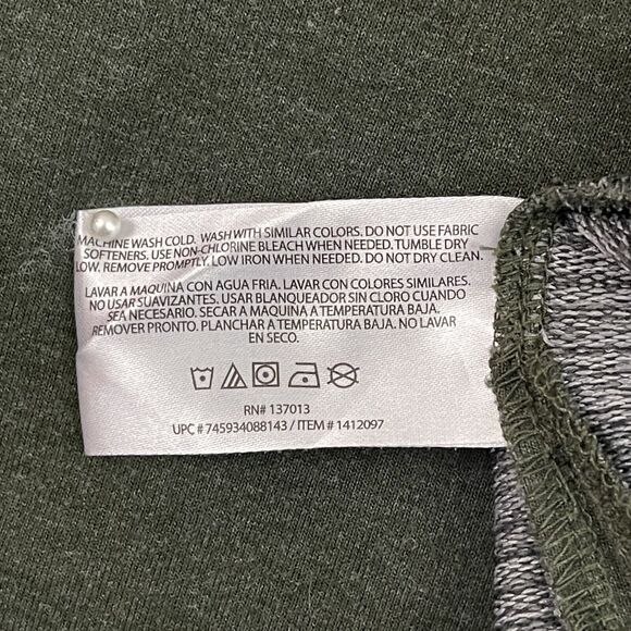 Orvis Quarter Zip Pullover Sweater Mens Size L Green Lightweight Long Sleeve - Picture 10 of 11